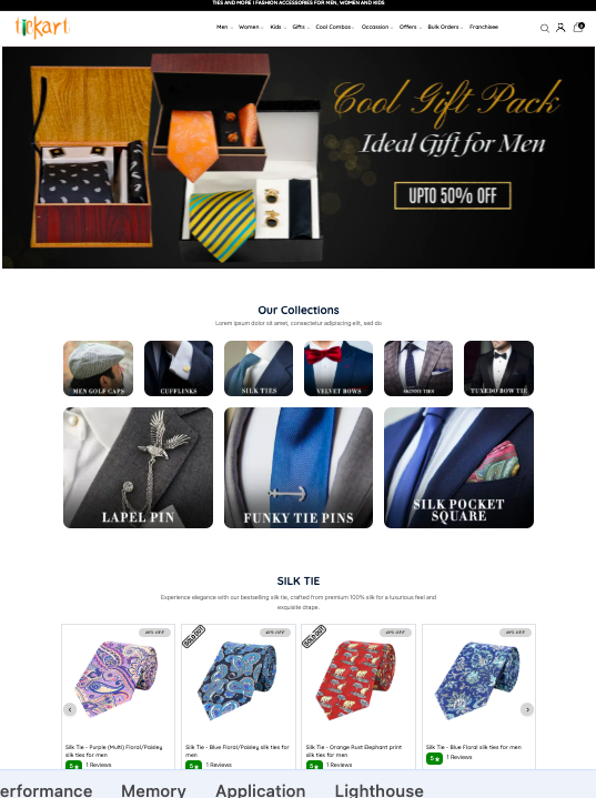 Tie Apparel Ecommerce Template