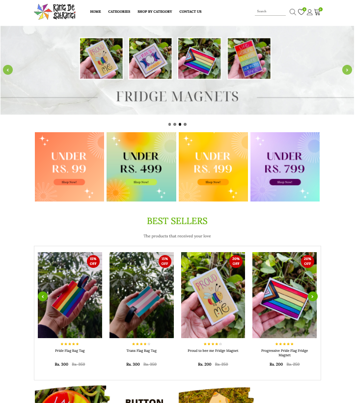 6. Rang De - Fast Fashion Ecommerce Template