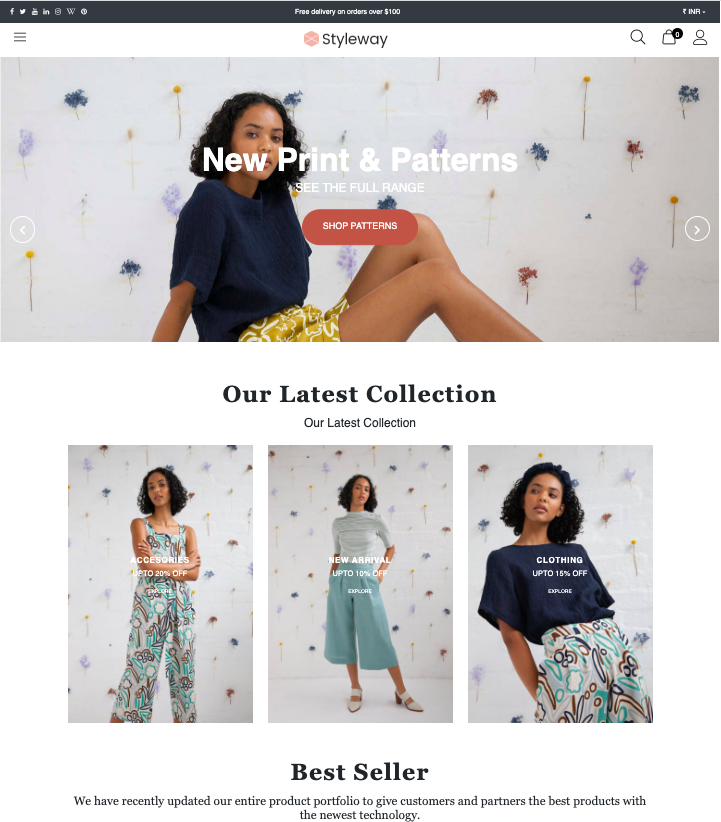 9. Beauty-  Apparel Ecommerce Template