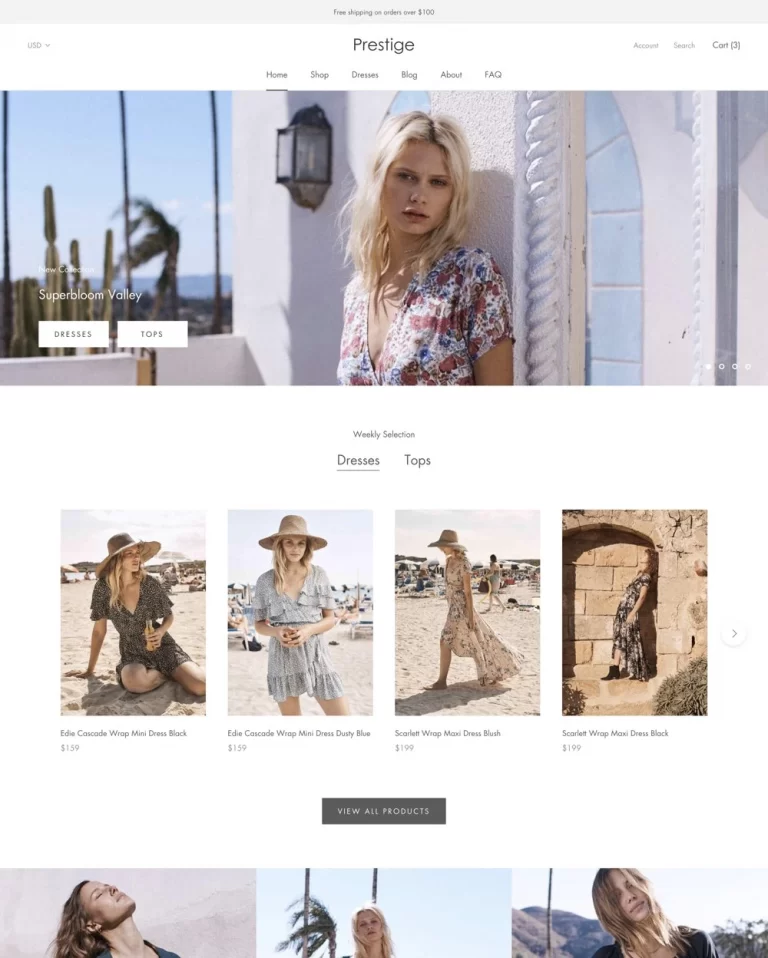 10. Prestige Fashion Marketplace Template