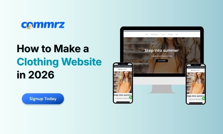 How to Make Clothing website in 2026