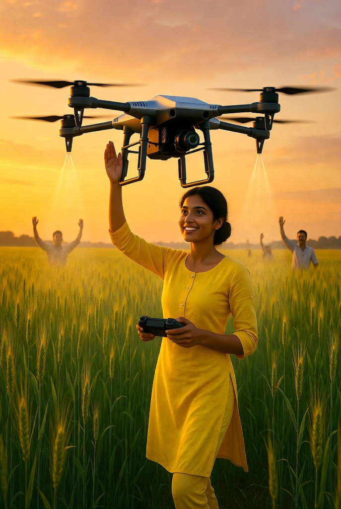 12 Unique Business Ideas: Agri drone services business for farmers in India 2026