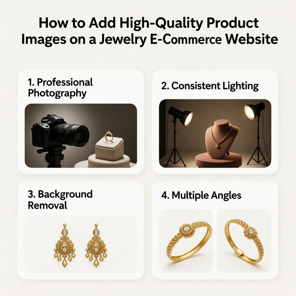 How to Add High-Quality Product Images on a Jewelry E-Commerce Website
