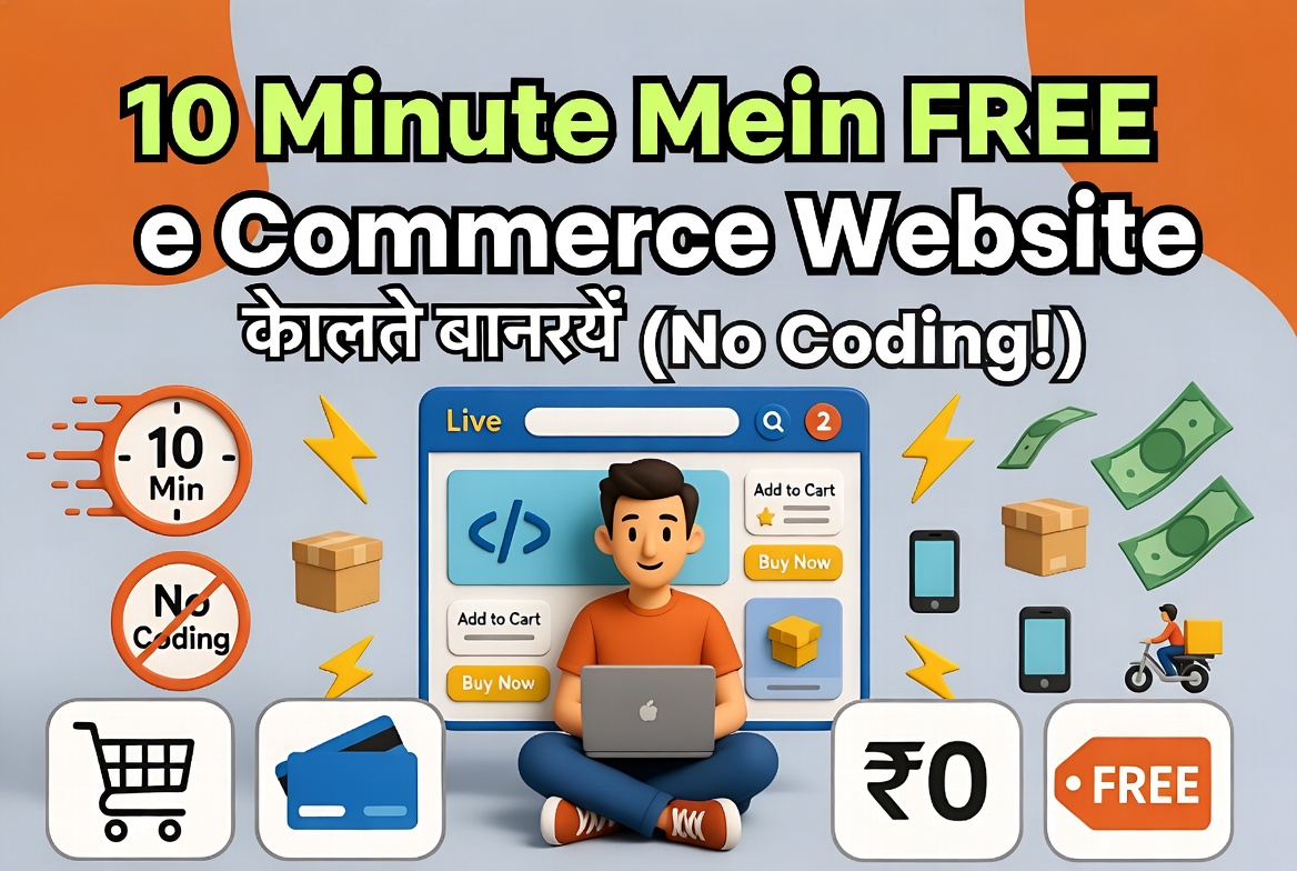 10 Minute Mein FREE e Commerce Website Kaise Banaye