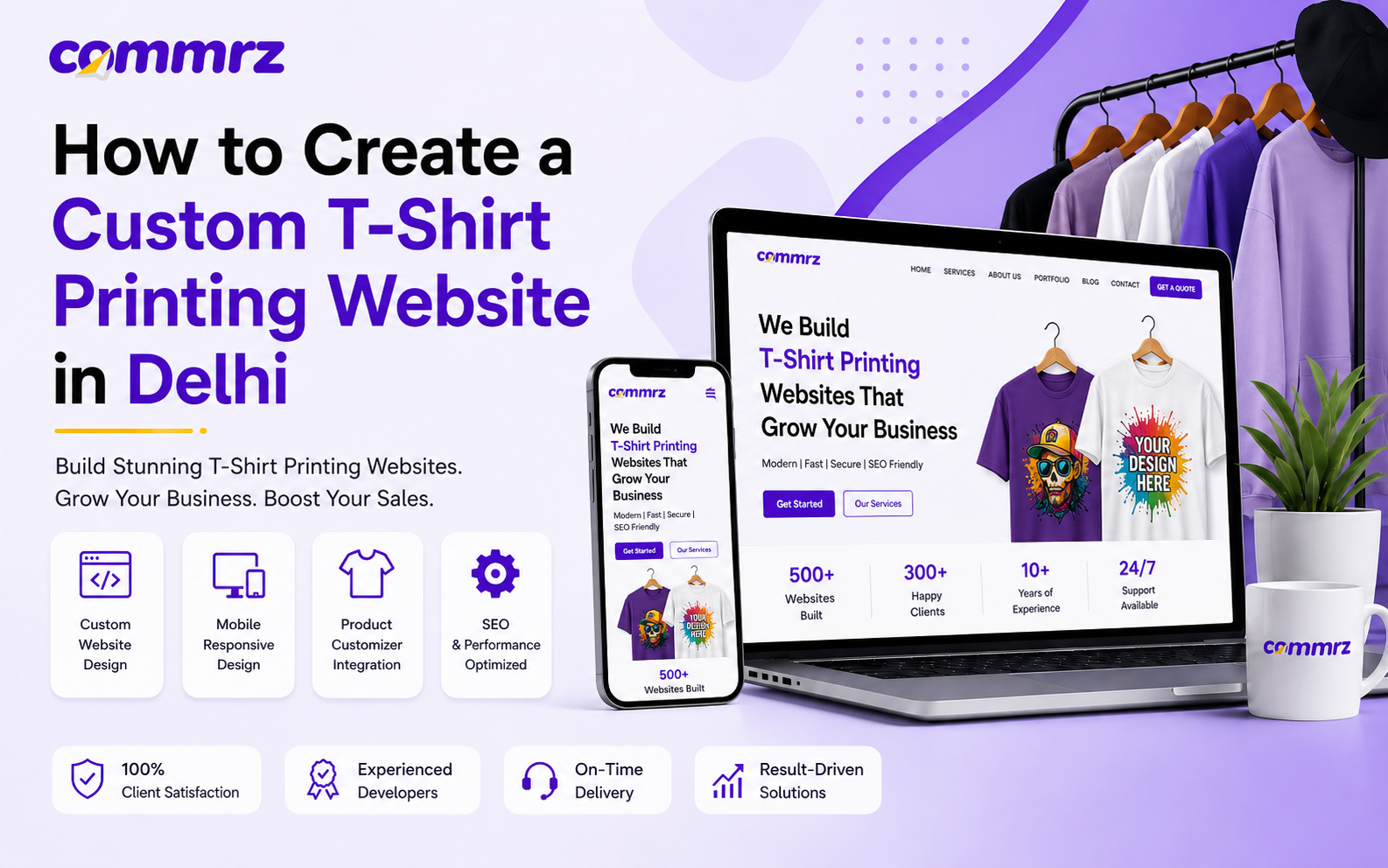 How to Create a Custom T-Shirt Printing Website in Delhi