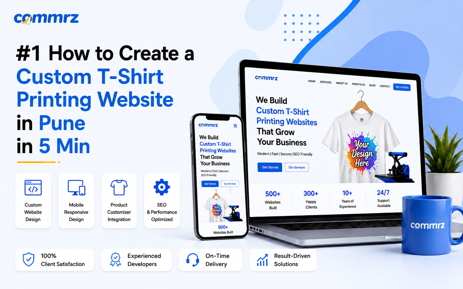 #1How to Create a Custom T-Shirt Printing Website in Pune in 5 Min