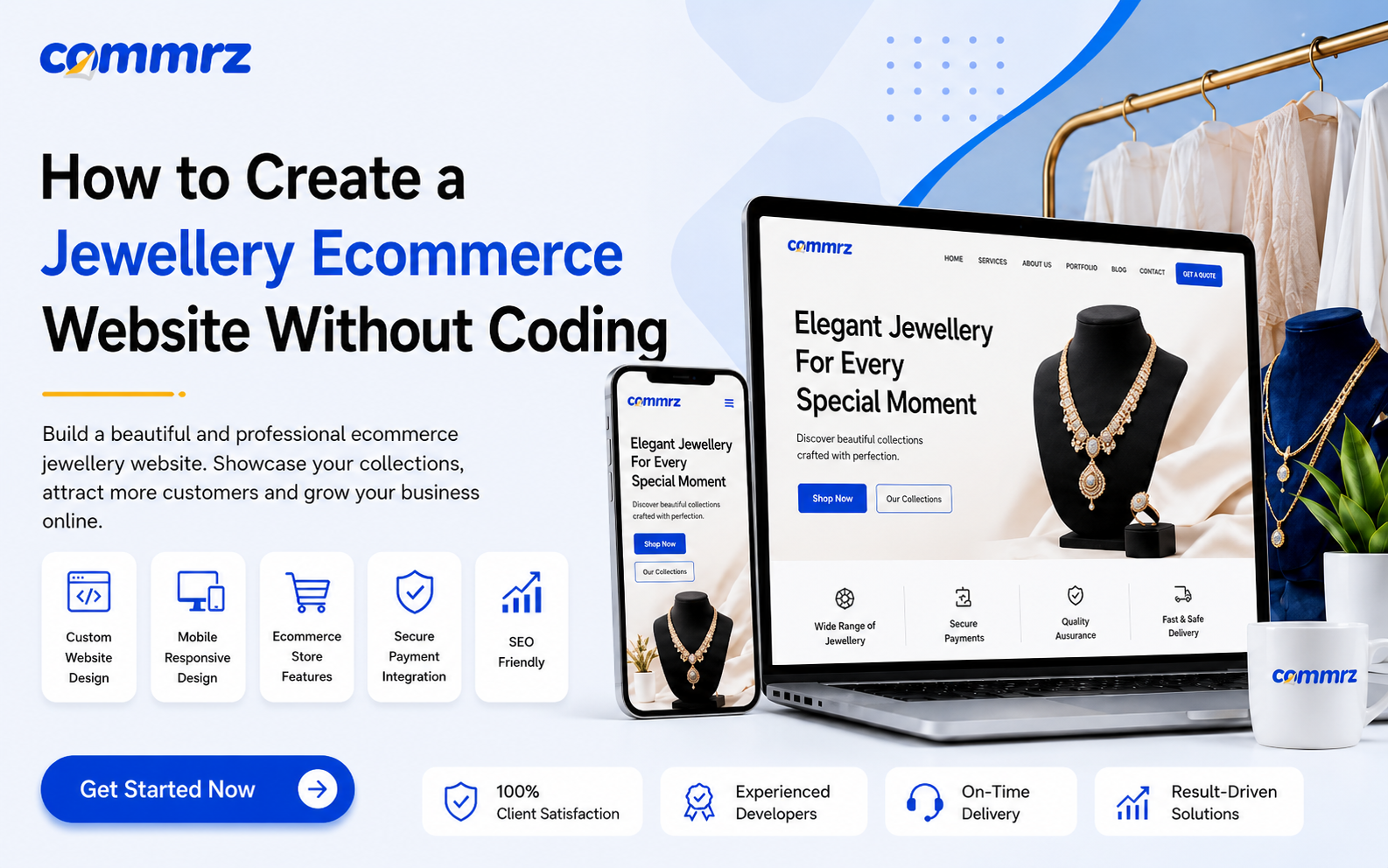 Jewellery Ecommerce Website Without Coding