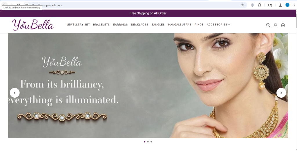 Gold Jewellery Website