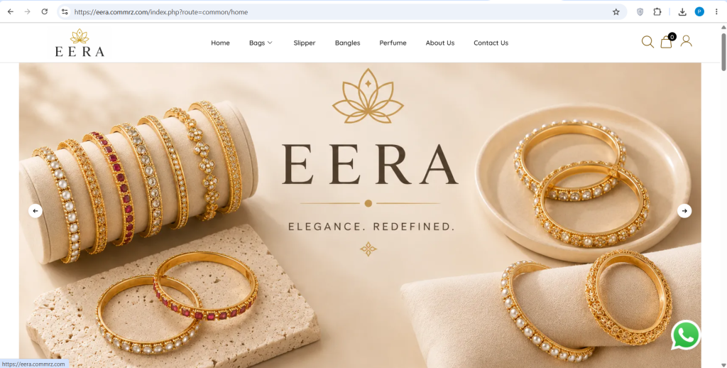 Professional Jewellery Website Design with Commrz