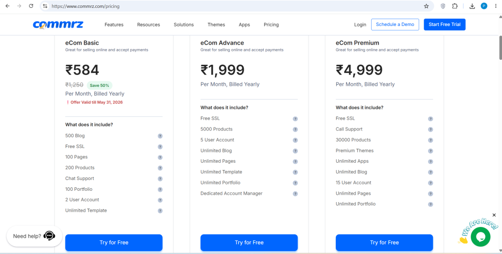 Ecommerce Website Cost in India