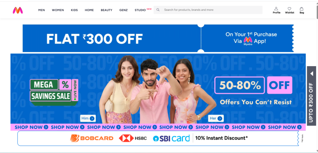 online clothing store website