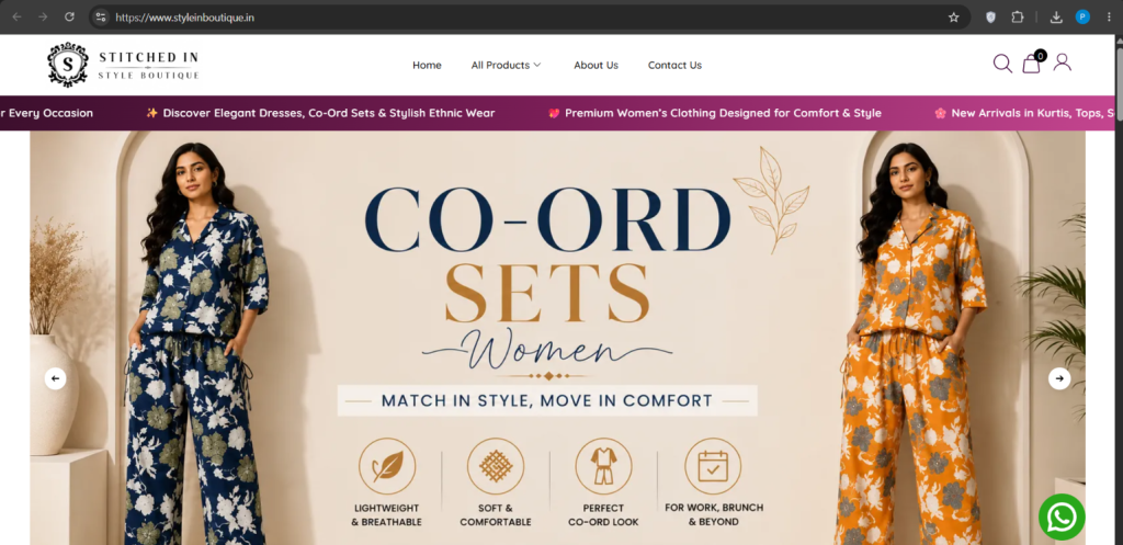 clothing website