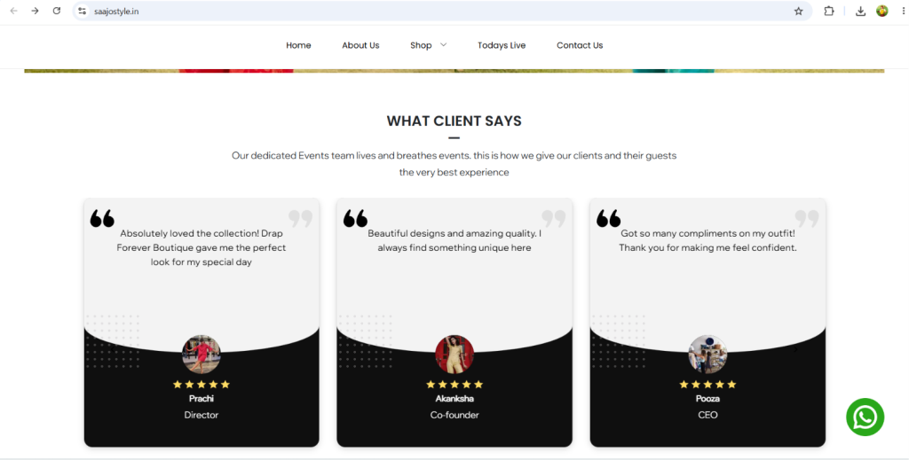 clothing ecommerce platform